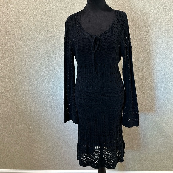 Lucky Brand Dresses & Skirts - Lucky Brand long sleeve crochet dress